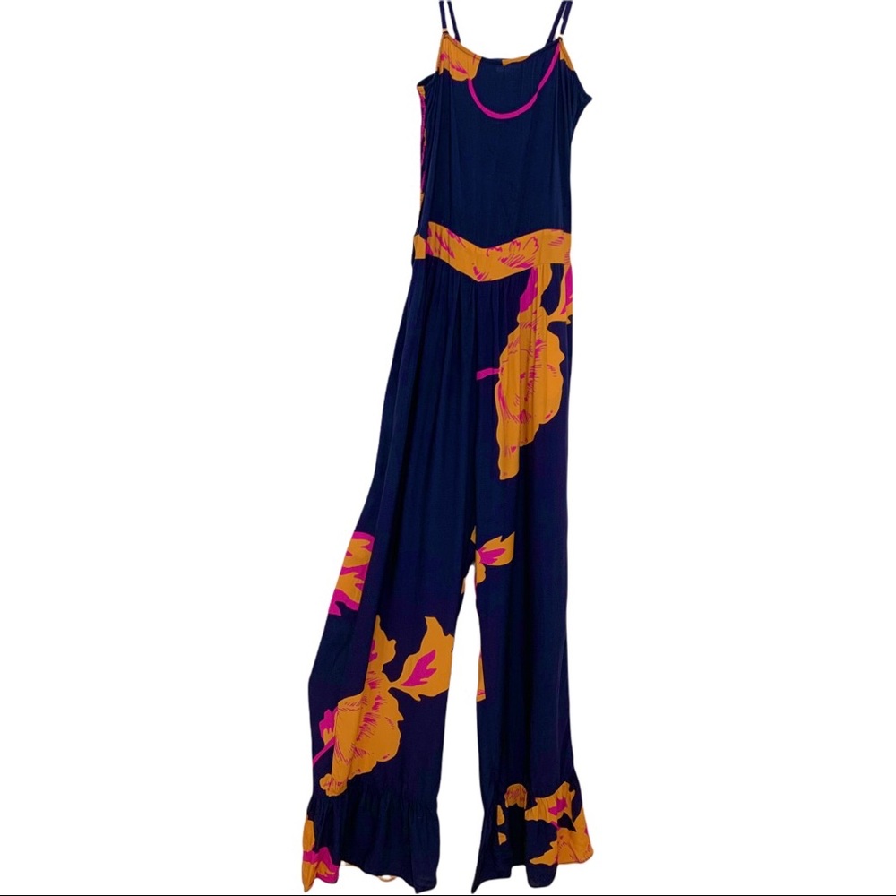 Maaji Convertible Smocked Back Waist Tie Jumpsuit M NWT - Picture 4 of 12